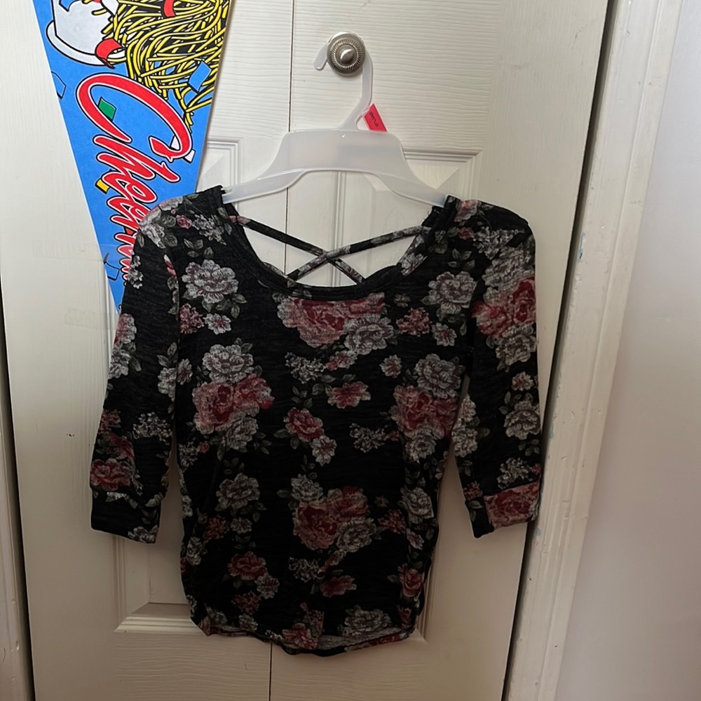 Floral 3/4 Sleeve Shirt